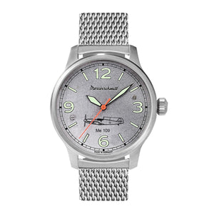 Aristo Herren Messerschmitt Uhr Fliegeruhr Automatik ME109-ALU-M Limited Edition