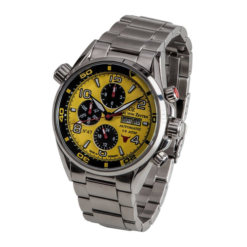 Carl von Zeyten Herren Uhr Armbanduhr Automatik NO.47 CVZ0047YLMS-1
