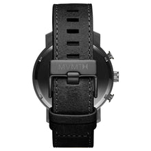 Laden Sie das Bild in den Galerie-Viewer, MVMT Chrono Gunmetal Black Herren Uhr Armbanduhr Leder MC01-GUBL