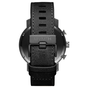 MVMT Chrono Gunmetal Black Herren Uhr Armbanduhr Leder MC01-GUBL