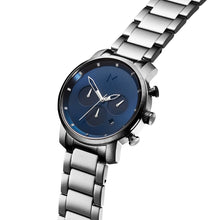 Laden Sie das Bild in den Galerie-Viewer, MVMT Chrono Midnight Silver Herren Uhr Armbanduhr Edelstahl MC02-SBLU