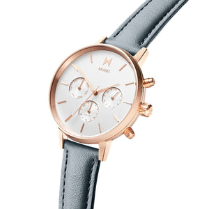 MVMT Nova Dorado Damen Uhr Armbanduhr Leder FC01-RGGR
