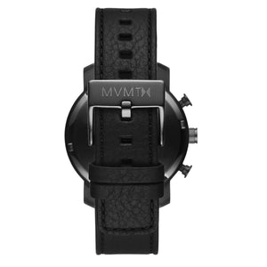 MVMT Chrono Gunmetal Black Herren Uhr Armbanduhr Leder MC02-GUBL