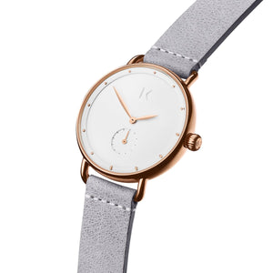 MVMT Bloom Damen Uhr Armbanduhr Leder D-FR01-RGGR
