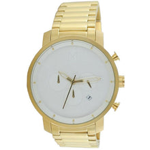 Laden Sie das Bild in den Galerie-Viewer, MVMT Herren Uhr Armbanduhr Chronograph White / Gold MC01-GC