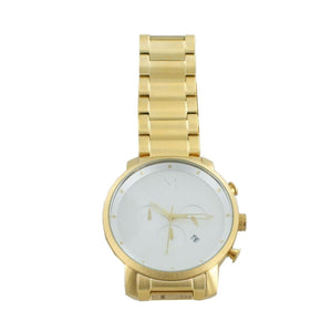 MVMT Herren Uhr Armbanduhr Chronograph White / Gold MC01-GC