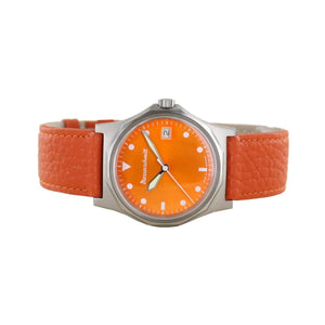 Aristo Herren Messerschmitt Uhr Fliegeruhr ME-99OR Leder orange