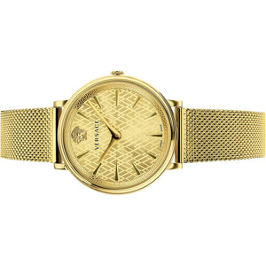 Versace Damen Uhr Armbanduhr V-Circle VBP060017 Edelstahl