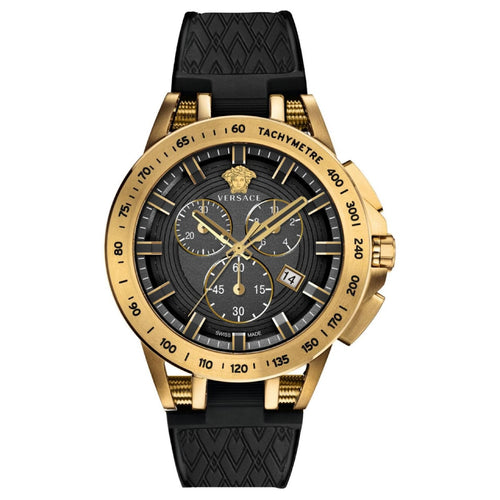 Versace Herren Uhr Armbanduhr Chronograph SPORT TECH VE3E00321 Silikon