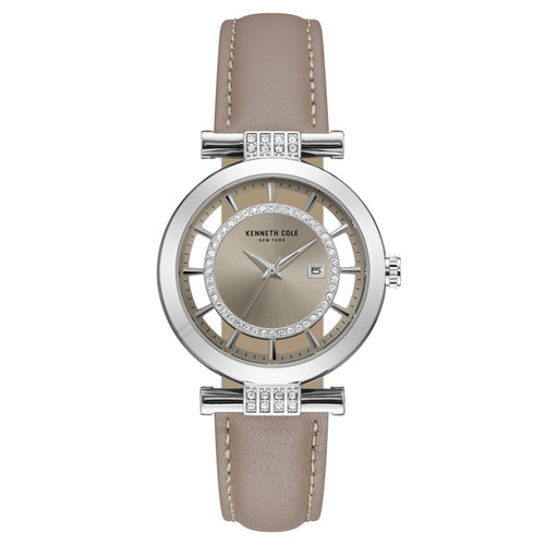 Kenneth Cole New York Damen-Armbanduhr Analog Quarz Leder 10021104