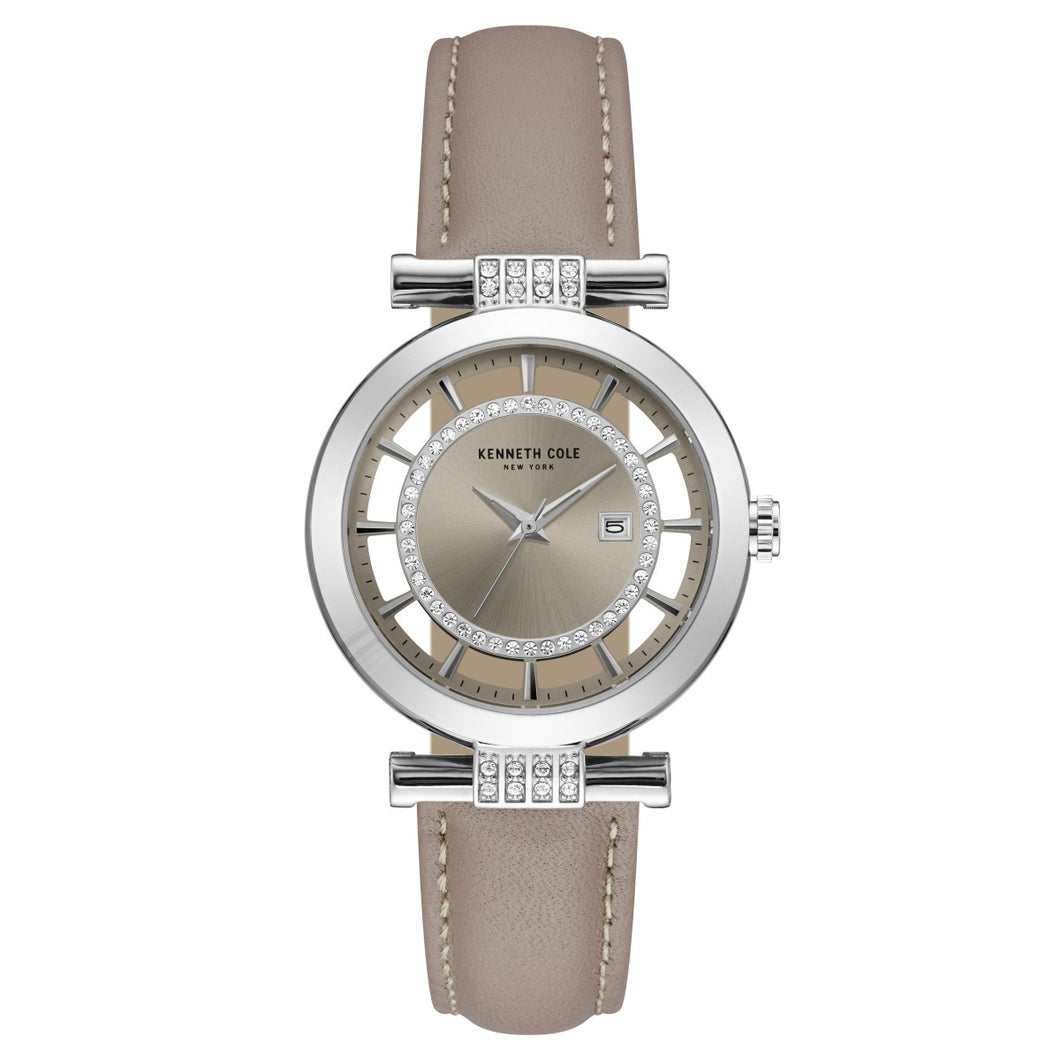 Kenneth Cole New York Damen-Armbanduhr Analog Quarz Leder 10021104