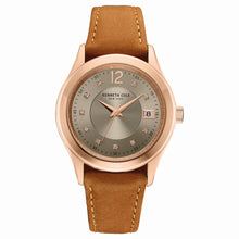 Laden Sie das Bild in den Galerie-Viewer, Kenneth Cole New York Damen-Armbanduhr Analog Quarz Leder 10030801