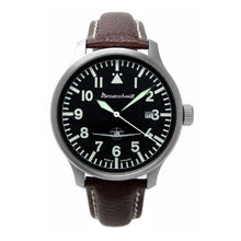 Laden Sie das Bild in den Galerie-Viewer, Aristo Herren Messerschmitt Uhr Fliegeruhr ME108-42B Leder