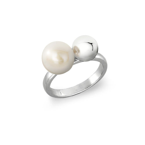 Joop Damen Ring Silber Muschelkernperle 202339