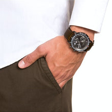 Laden Sie das Bild in den Galerie-Viewer, Joop Herren Uhr Armbanduhr Chronograph 2026604 Analog Quarz Leder