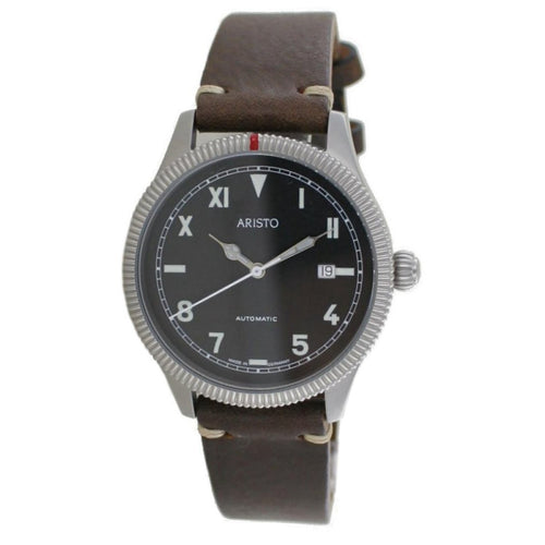 Aristo Herren Uhr Automatic California 3H193 Leder