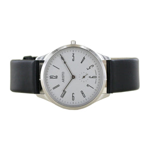 Aristo Bauhaus 1069 Herren Uhr Edelstahl 4H191 Leder