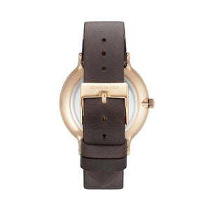 Kenneth Cole New York Herren Uhr Armbanduhr Leder KC14946005