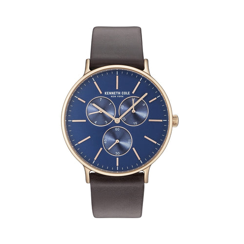 Kenneth Cole New York Herren Uhr Armbanduhr Leder KC14946005