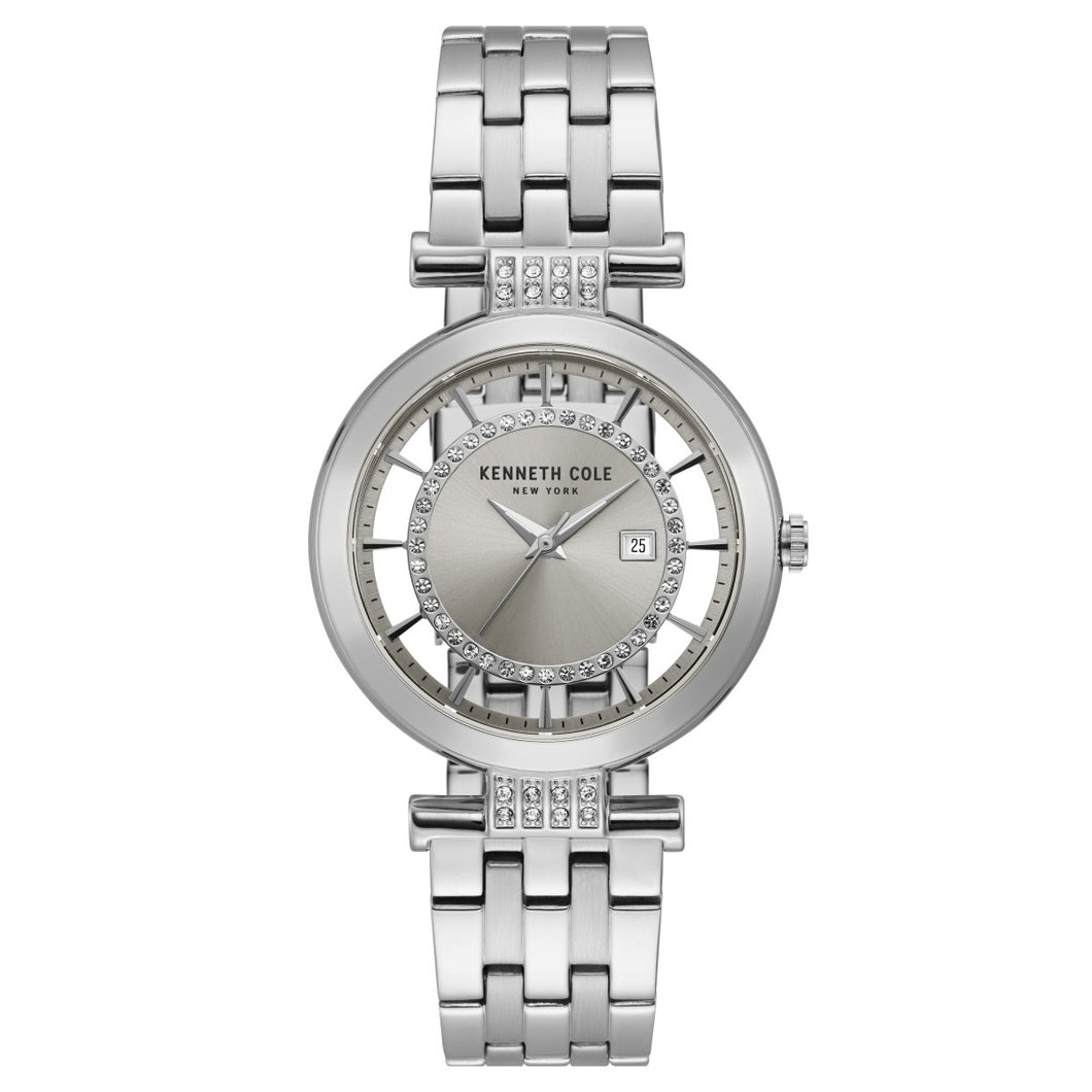 Kenneth Cole New York Damen-Armbanduhr Analog Quarz Edelstahl KC15005010