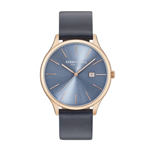 Kenneth Cole New York Herren Uhr Armbanduhr Leder KC15096002-1
