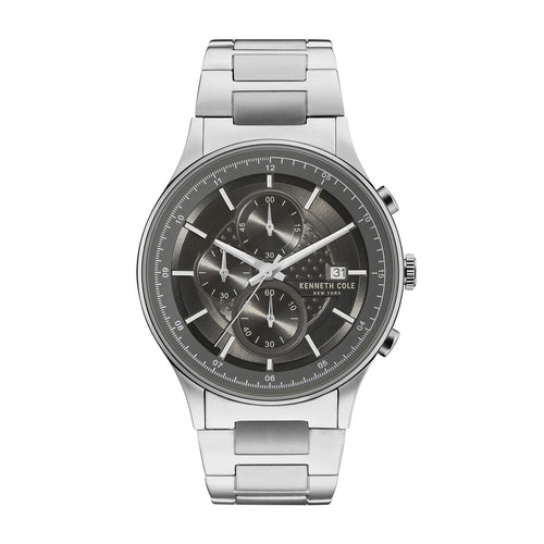 Kenneth Cole New York Herren Uhr Armbanduhr Chrono Edelstahl KC15101001