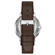 Laden Sie das Bild in den Galerie-Viewer, Kenneth Cole New York Herren-Armbanduhr Analog Quarz Leder KC50008003