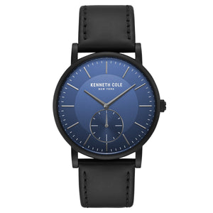 Kenneth Cole New York Herren-Armbanduhr Analog Quarz Leder KC50066004