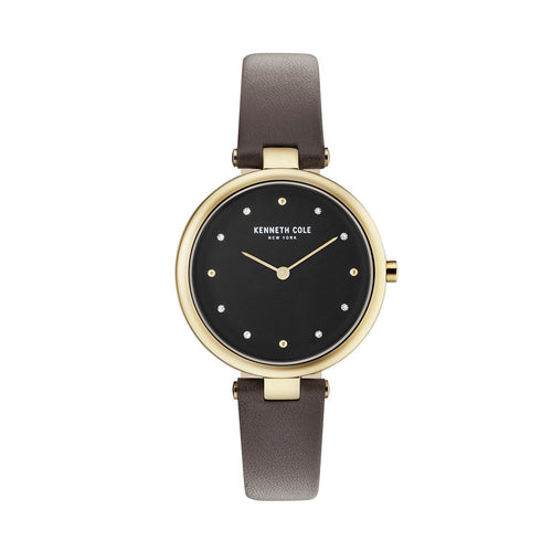 Kenneth Cole New York Damen-Armbanduhr Analog Quarz Leder KC50513003