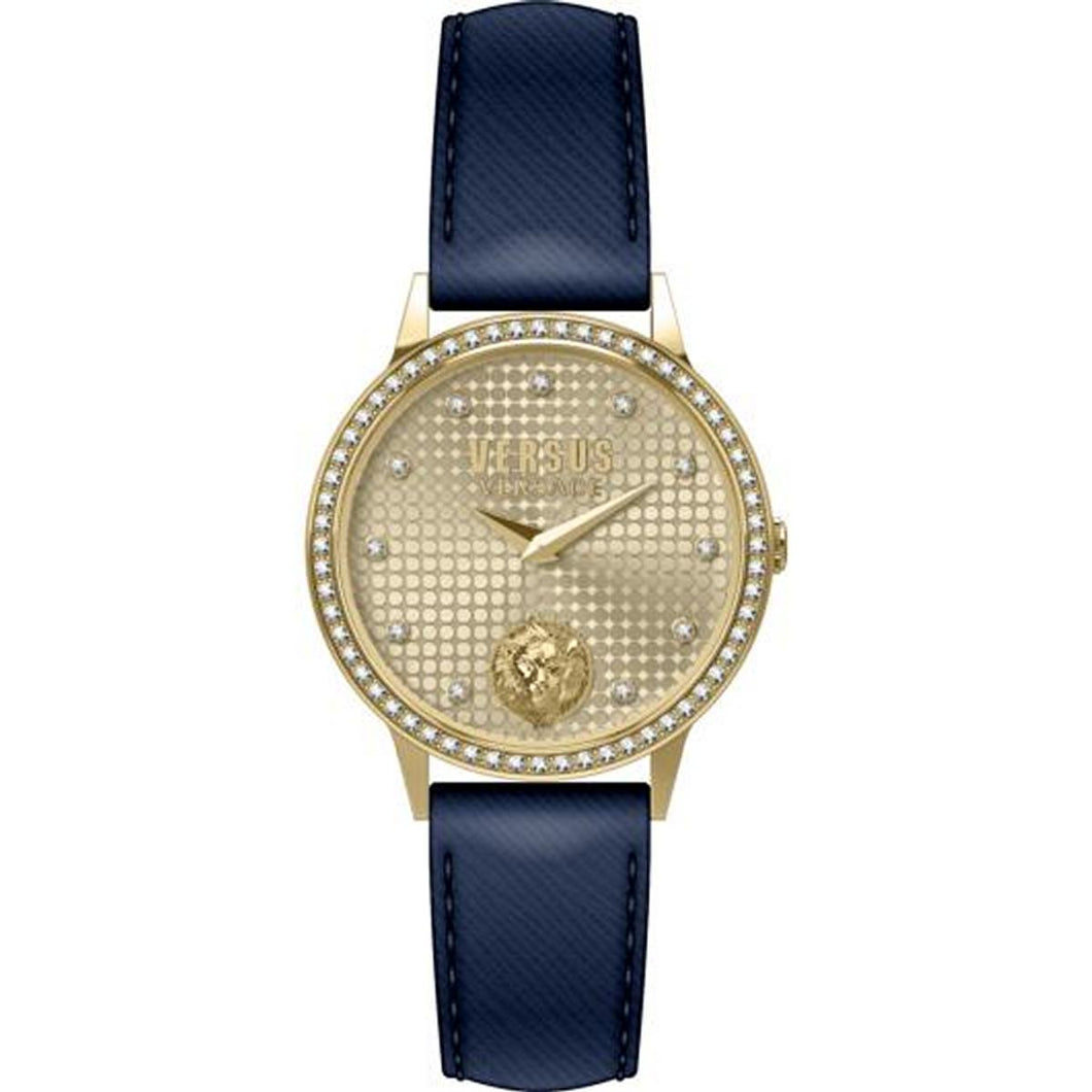 Versus by Versace Damen Uhr Armbanduhr Strandbank Crystal VSP572321 Leder