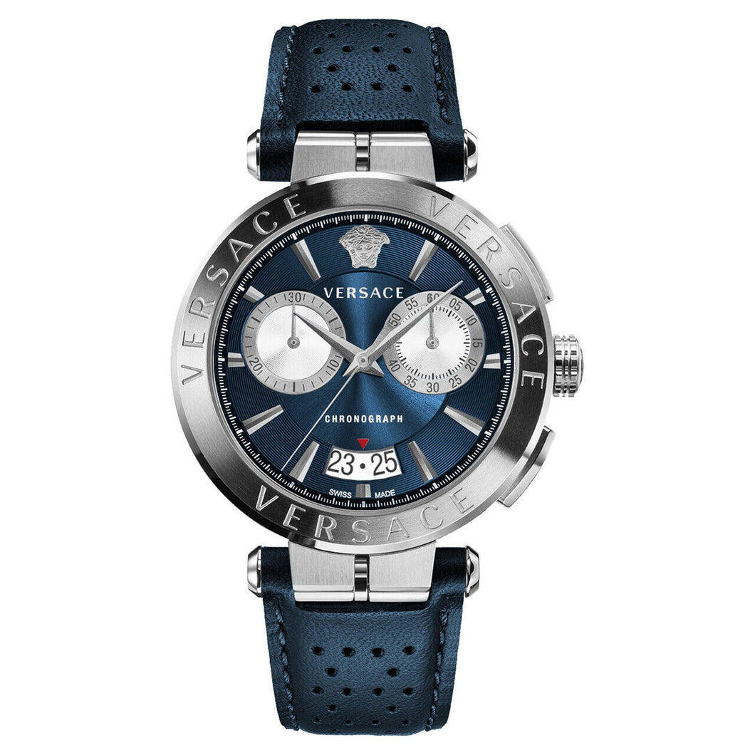 Versace Herren Uhr Armbanduhr Chronograph AION VE1D02223 Leder