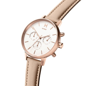 MVMT Nova Luna Damen Uhr Armbanduhr Leder FC01-RGNU