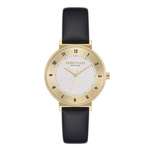 Laden Sie das Bild in den Galerie-Viewer, Kenneth Cole New York Damen-Armbanduhr Analog Quarz Leder KC50075002