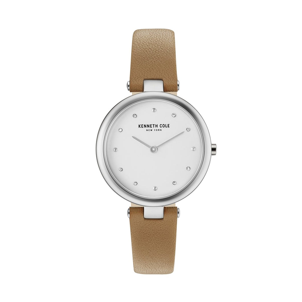 Kenneth Cole New York Damen-Armbanduhr Analog Quarz Leder KC50513001