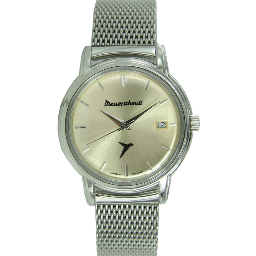 Aristo Messerschmitt Uhr vintage gold KR200-GMil Kabinenroller