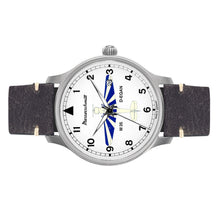 Laden Sie das Bild in den Galerie-Viewer, Aristo Herren Messerschmitt Uhr Fliegeruhr M-35W-Q Leder