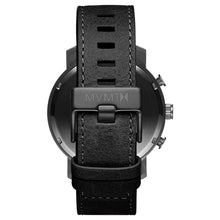 Laden Sie das Bild in den Galerie-Viewer, MVMT Chrono Gunmetal Black Herren Uhr Armbanduhr Leder MC01-GUBL
