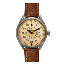 Laden Sie das Bild in den Galerie-Viewer, Aristo Herren Messerschmitt Uhr Fliegeruhr ME-43Vintage-2 Leder
