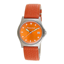 Laden Sie das Bild in den Galerie-Viewer, Aristo Herren Messerschmitt Uhr Fliegeruhr ME-99OR Leder orange