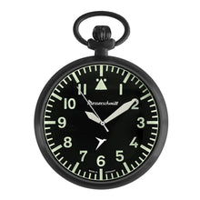 Laden Sie das Bild in den Galerie-Viewer, Aristo Messerschmitt ME-TAU-4 Taschenuhr im Fliegeruhren-Stil mit Kette
