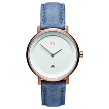 Laden Sie das Bild in den Galerie-Viewer, MVMT Signature II Damen Uhr Armbanduhr Leder D-MF02-WBLU
