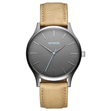 Laden Sie das Bild in den Galerie-Viewer, MVMT 40 SERIES Gunmetal Sandstone Herren Uhr Armbanduhr Leder MT01-GML