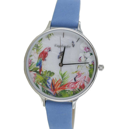 Engelsrufer Damen Uhr Armbanduhr Edelstahl ERWA-PARADIS-NBL1-LS Lederband