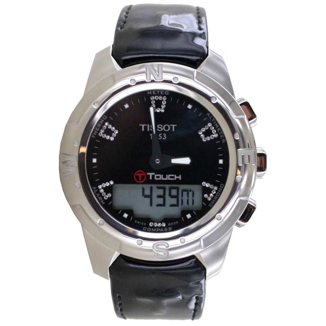 Tissot Damen Analog-Digital Quarz Uhr Armbanduhr Leder T-Touch T047.220.46.126.00