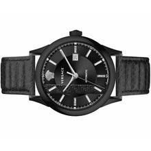 Laden Sie das Bild in den Galerie-Viewer, Versace Herren Uhr Armbanduhr Automatik Leder Aiakos V18030017
