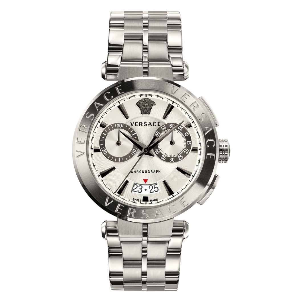 Versace Herren Uhr Armbanduhr Chronograph AION VE1D00319-1 Edelstahl