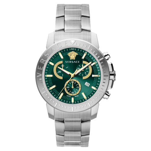Versace Herren Uhr Armbanduhr Chronograph New Chrono VE2E00821 Edelstahl