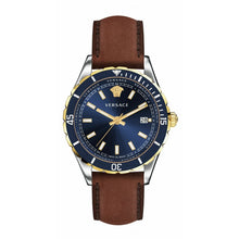 Laden Sie das Bild in den Galerie-Viewer, Versace Herren Uhr Armbanduhr Leder Hellenyium VE3A00420
