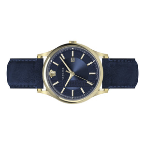 Versace Herren Uhr Armbanduhr Leder Aiakos VE4A00220