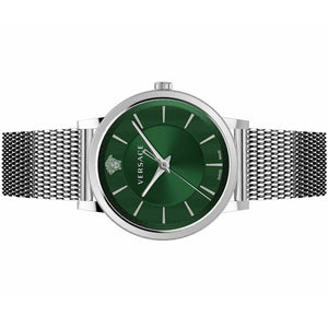 Versace Herren Uhr Armbanduhr Edelstahl V-Circle VE5A00620